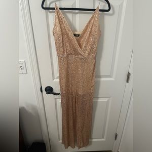 Rose Gold Sequin Jumpsuit